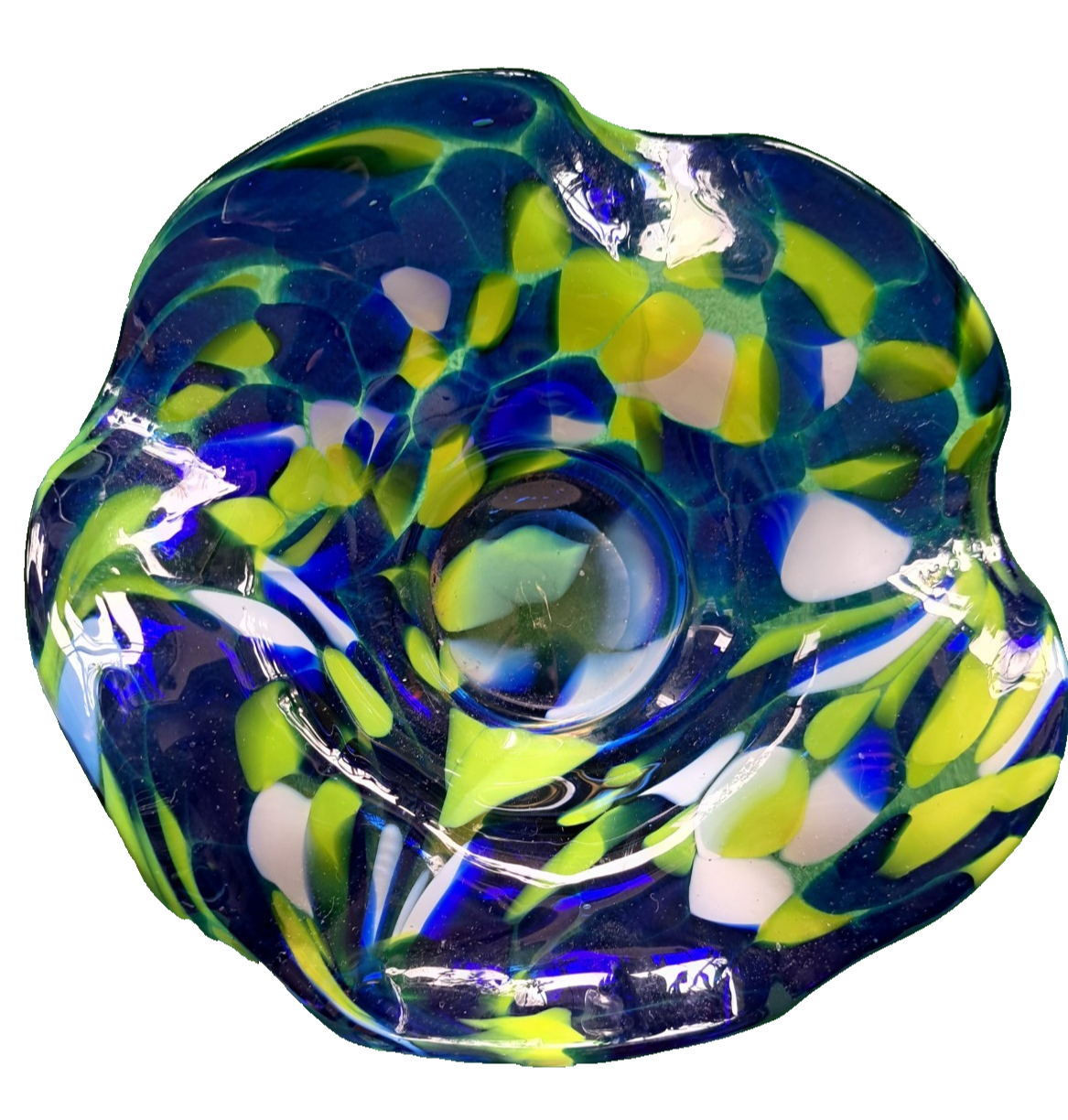 Buntglas Obstschale 19cm, Hingucker